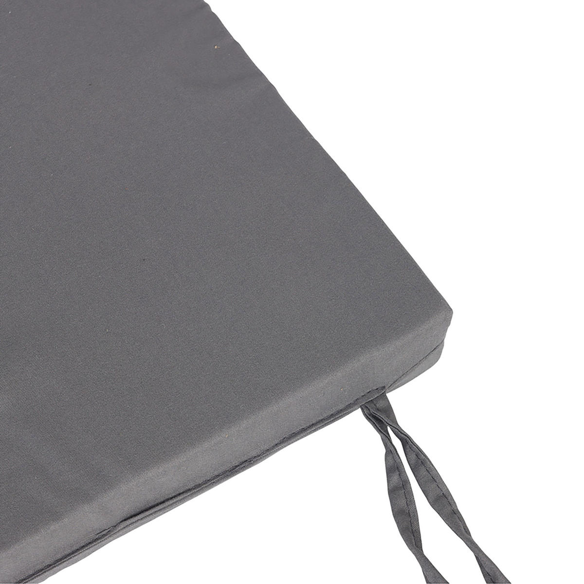 STUHLKISSEN Anthrazit flach 4er-Set Schaumstoff 40x40 cm - Anthrazit, Textil (40/40/3cm) - Relaxdays