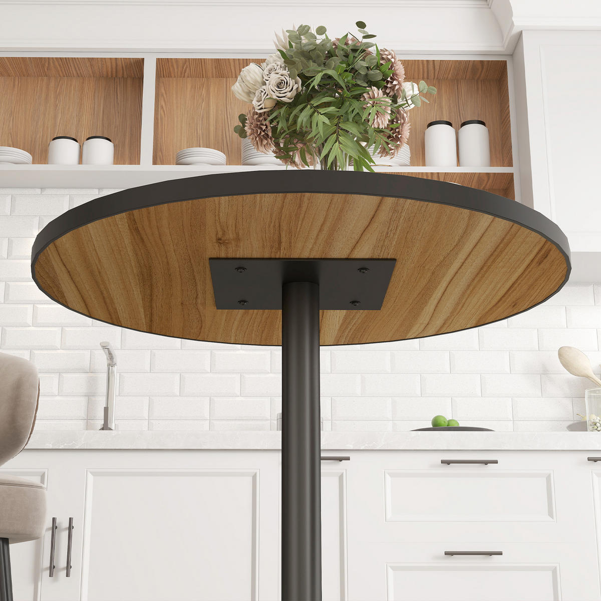 ESSTISCH DE-08388 Eichenholzoptik für 2-4 Personen Eiche - Eichefarben, Holzwerkstoff (70/70/76cm) - ComfortXL