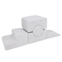 SCHAUMSTOFF-BAUSTEINE für Kinder, Shape, Bearly, Weiß - Weiß Hochglanz, Textil (45/30/169cm) - MeowBaby