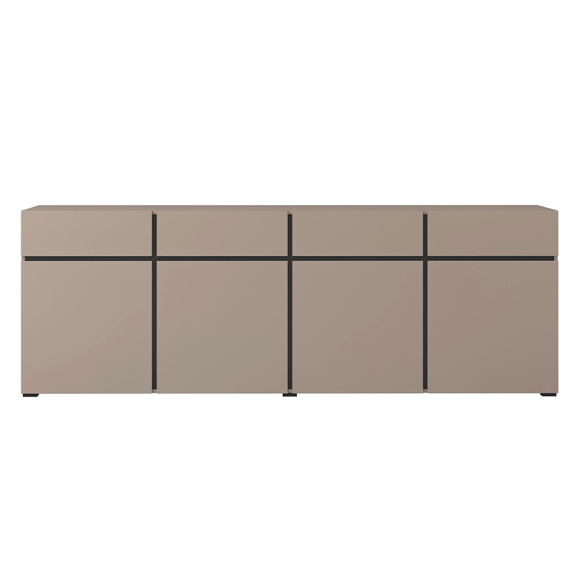 SIDEBOARD Lilia Taupe - šedohnědá, kompozitní dřevo (225/78.5/40cm) - Petits-meubles