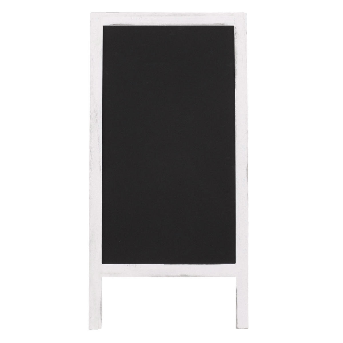 XL REKLAMNÍ TABULE Bílá - bílá, dřevo (50/100/57cm) - MCW