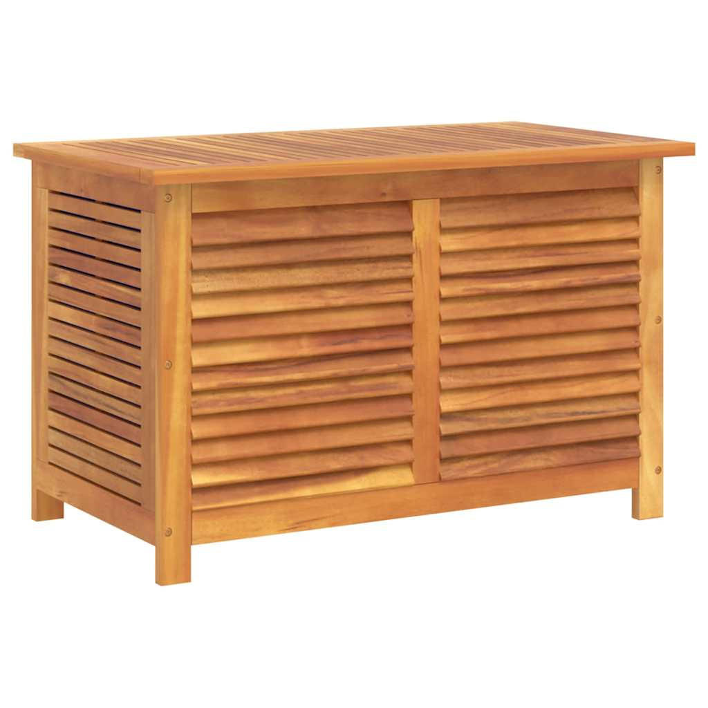 GARTENBOX mit Lüftungsschlitzen 90x50x56 cm Massivholz Akazie - Braun, Holz (50/56/90cm) - furnicato