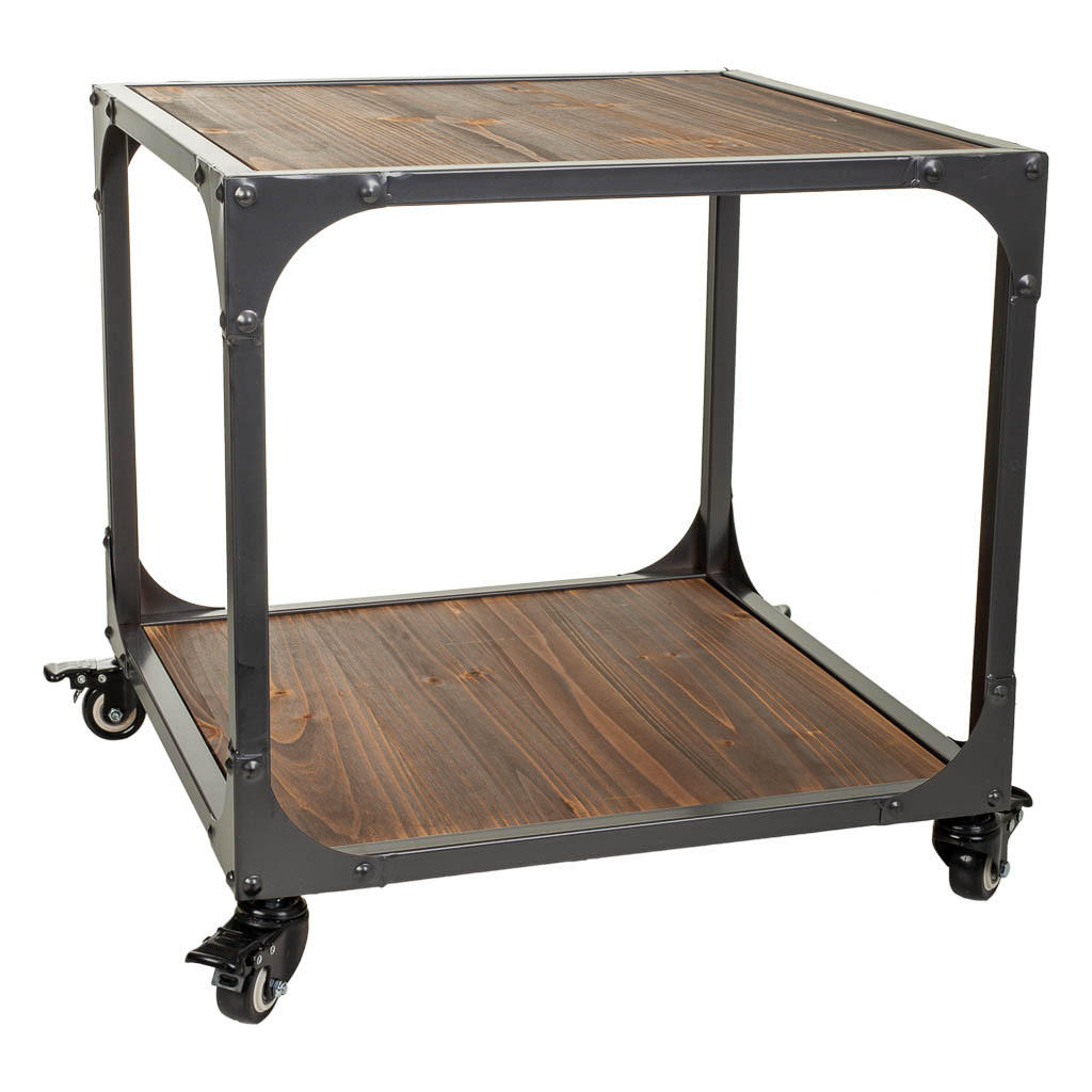 TISCH aus Metall und Holz, 50cm - Multicolor, Holz (50/50/50cm) - Wanderlust