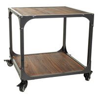 TISCH aus Metall und Holz, 50cm - Multicolor, Holz (50/50/50cm) - Wanderlust