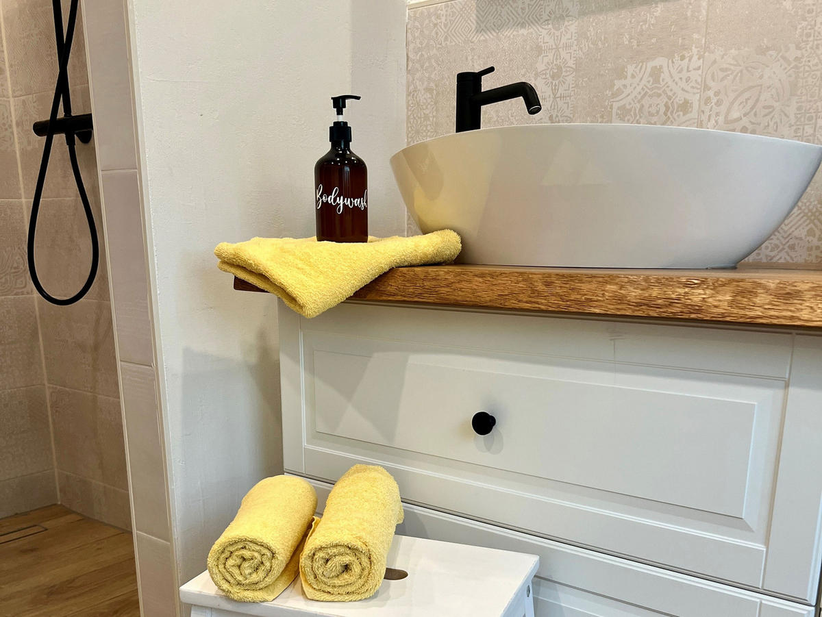 HANDTÜCHER, 10er-Set, 50x100 cm, 80% Baumwolle, 20% Polyester, Gelb - Gelb, Naturmaterialien (50/100cm) - Zollner