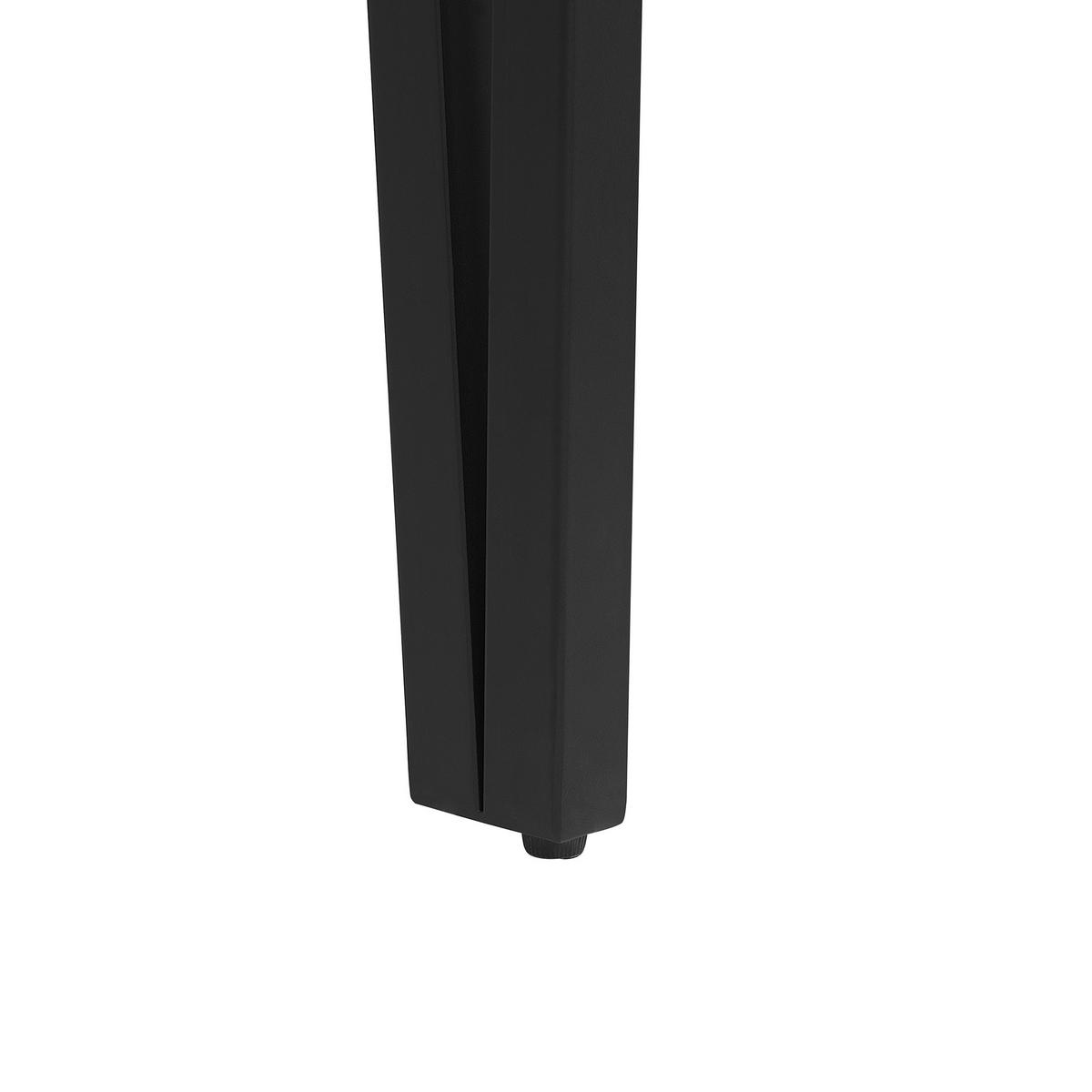KONSOLENTISCH dunkler Holzfarbton Adena - Dunkelbraun/Schwarz, Holzwerkstoff (40/100/81cm) - Beliani
