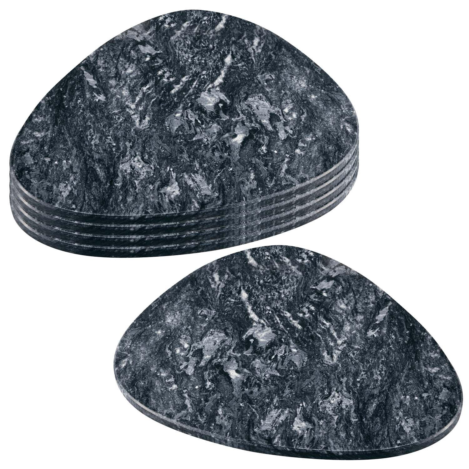 BUFFETPLATTEN aus Marmor, 5 Stück - 30 x 25 cm - Multicolor, Stein (25/1.3/30cm) - Kesper