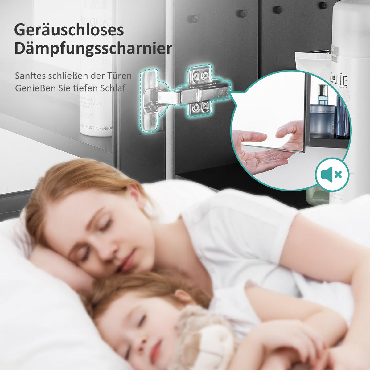 SPIEGELSCHRANK Schwarz 85/65/14,5 - Schwarz, Metall (65/65/85cm) - EMKE