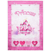 TEPPICH EMMA Rosa 140/200 cm - Rosa, Kunststoff (140/200cm) - Tapiso