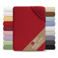 SPANNBETTTUCH Premium Biber rot, 90x190 cm - 100x200 cm - Rot, Textil (100/200cm) - biberna