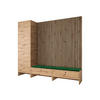 GARDEROBE Balma VI - Grün, Holzwerkstoff (230/206/44cm) - MIRJAN24