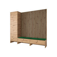 GARDEROBE Balma VI - Grün, Holzwerkstoff (230/206/44cm) - MIRJAN24