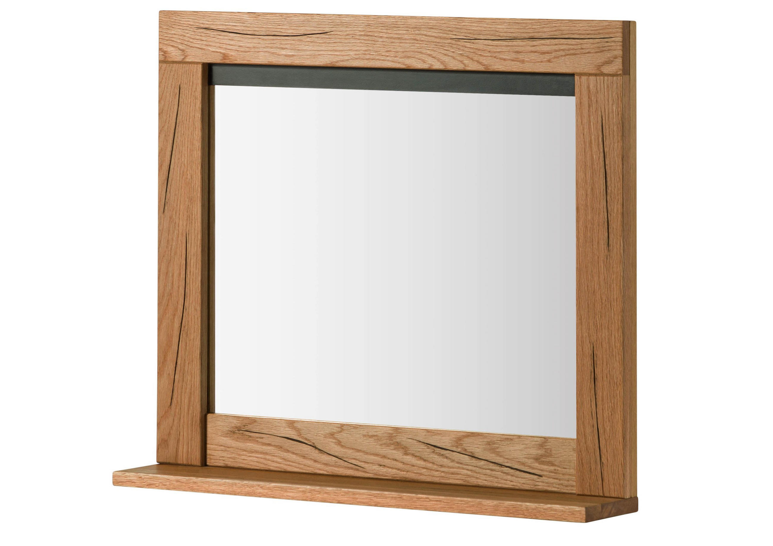 SPIEGEL Wildeiche / Zerreiche 70x15x63 natur geölt MONTREUX #55 - Braun, Holz (70/63/15cm) - Massivmoebel24