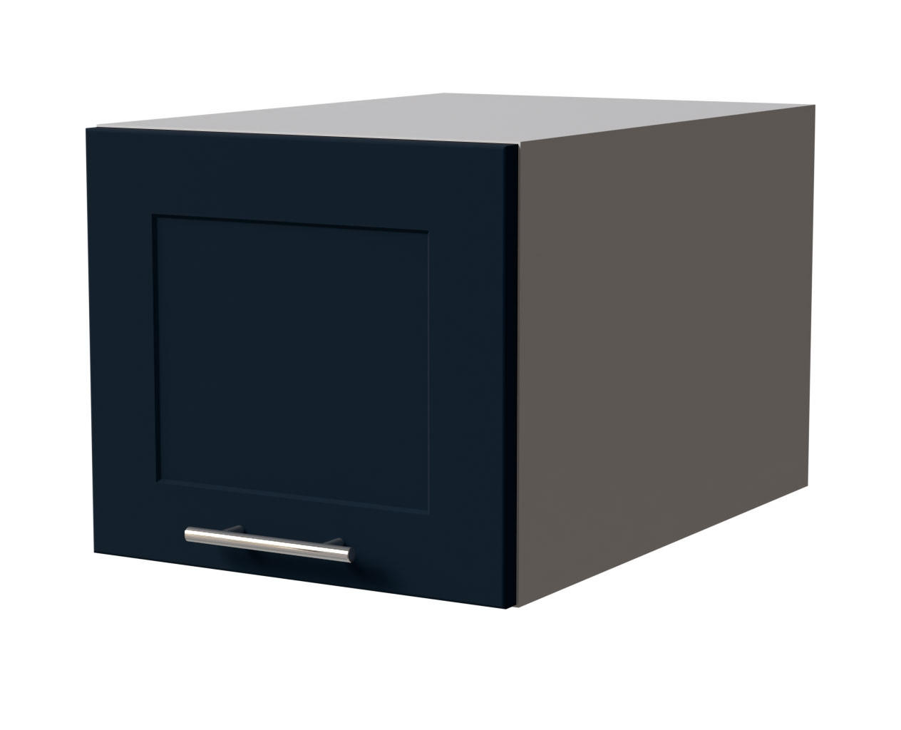 KÜCHENAUFSATZSCHRANK Oslo W6B/40 Grau Matt / Indigo Matt 40 / 59 / 36cm - Dunkelblau/Grau, Holz/Holzwerkstoff (40/36/59cm) - Feldmann-Wohnen