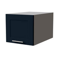 KÜCHENAUFSATZSCHRANK Oslo W6B/40 Grau Matt / Indigo Matt 40 / 59 / 36cm - Dunkelblau/Grau, Holz/Holzwerkstoff (40/36/59cm) - Feldmann-Wohnen