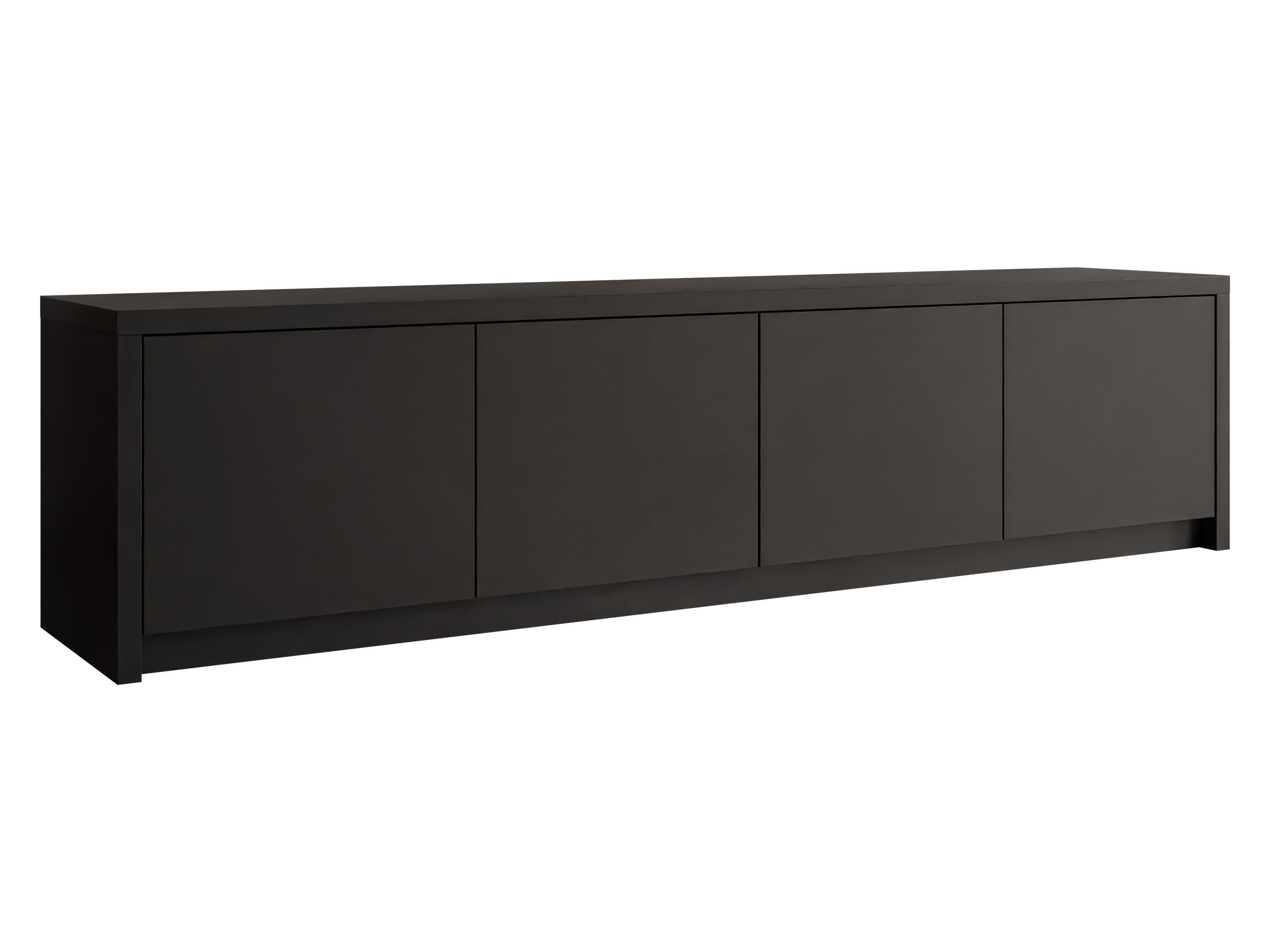 TV-LOWBOARD Solid 4D - Schwarz, Holzwerkstoff/Kunststoff (198/51/40cm) - MIRJAN24