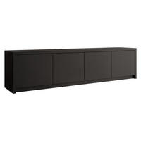 TV-LOWBOARD Solid 4D - Schwarz, Holzwerkstoff/Kunststoff (198/51/40cm) - MIRJAN24