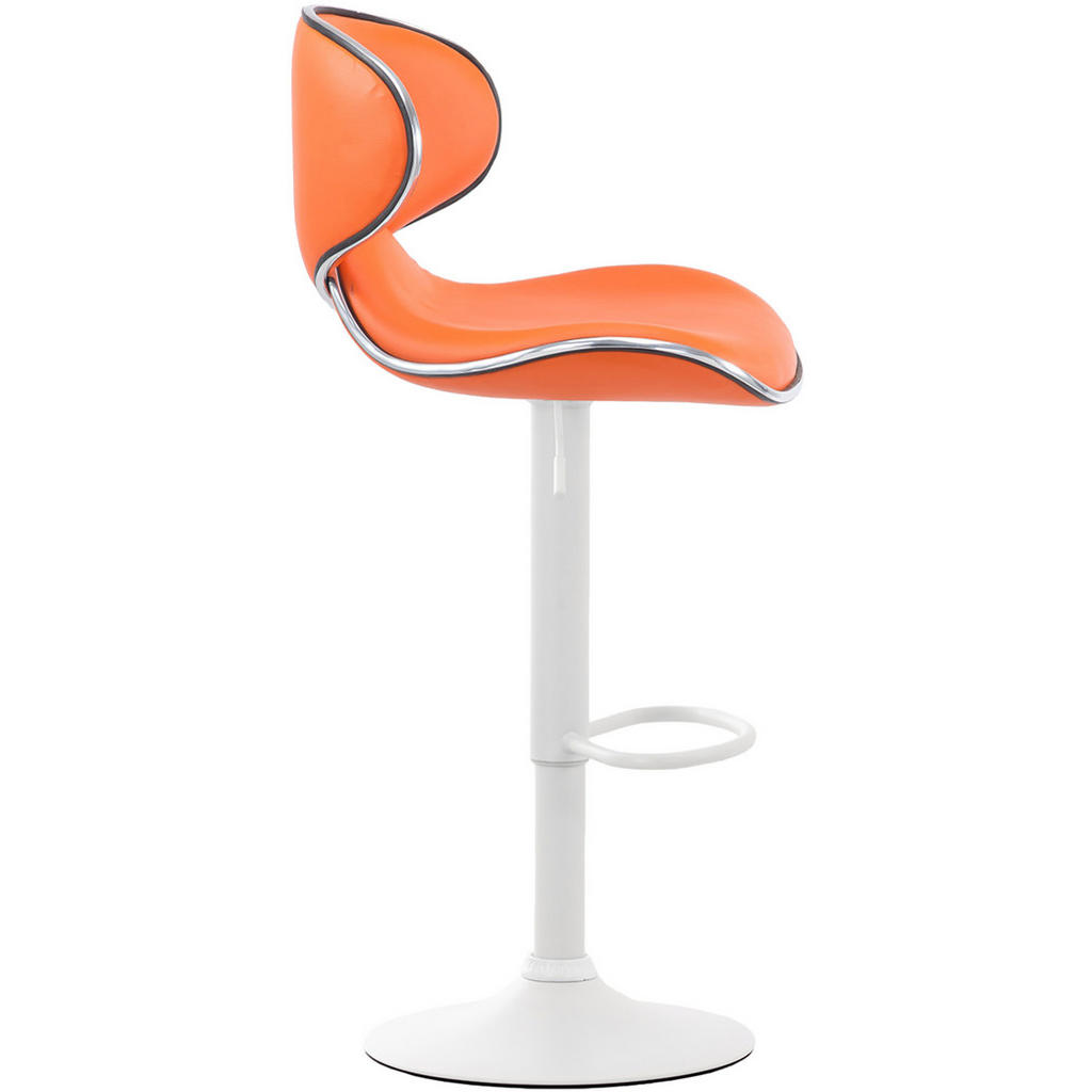 Thumbnail - CLP Barhocker, Orange, Textil, 46x88x49 cm, Esszimmer, Barmöbel, Barhocker