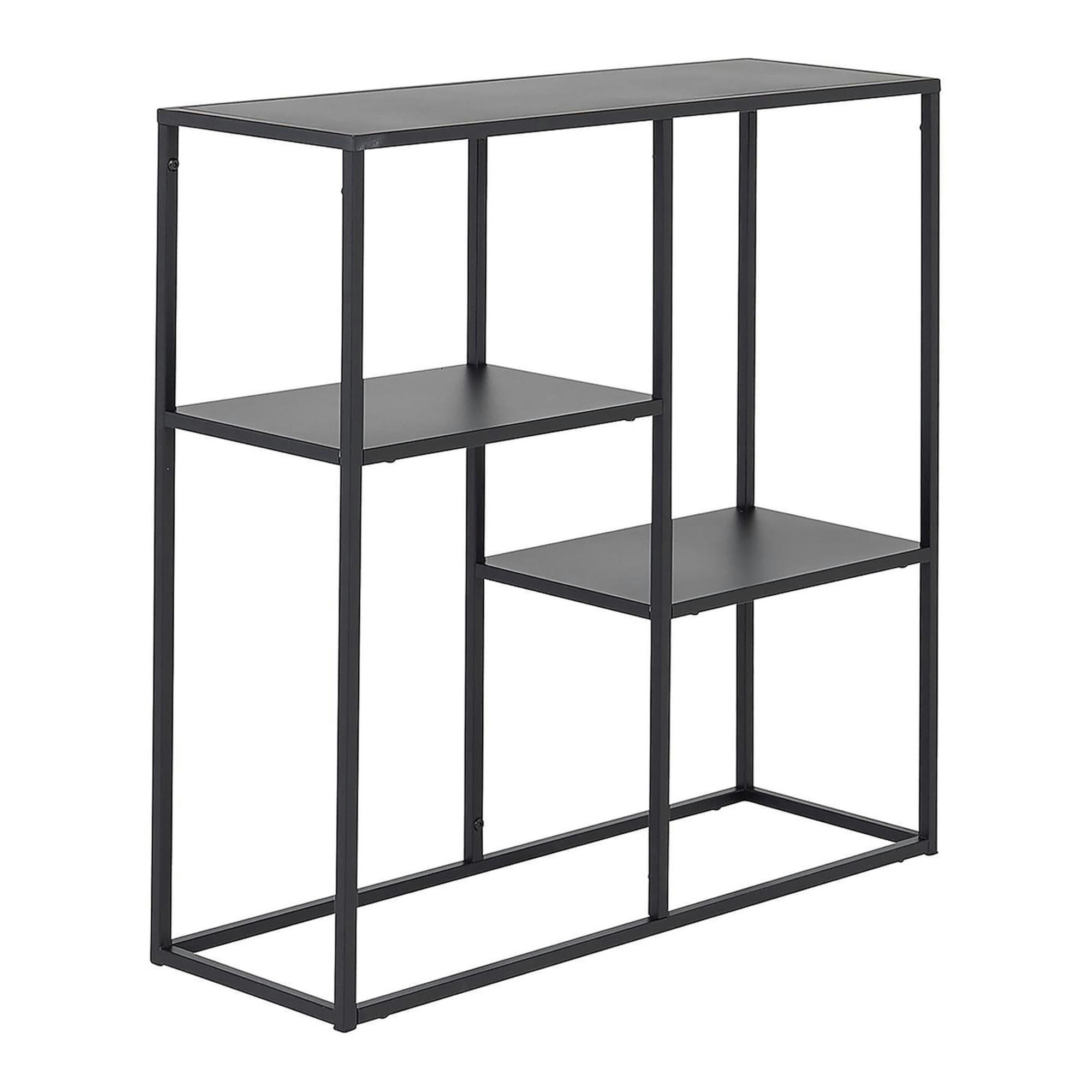 KONSOLENTISCH Strömstad - Schwarz, Metall (26/80/80cm) - [en.casa]