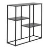 KONSOLENTISCH Strömstad - Schwarz, Metall (26/80/80cm) - [en.casa]