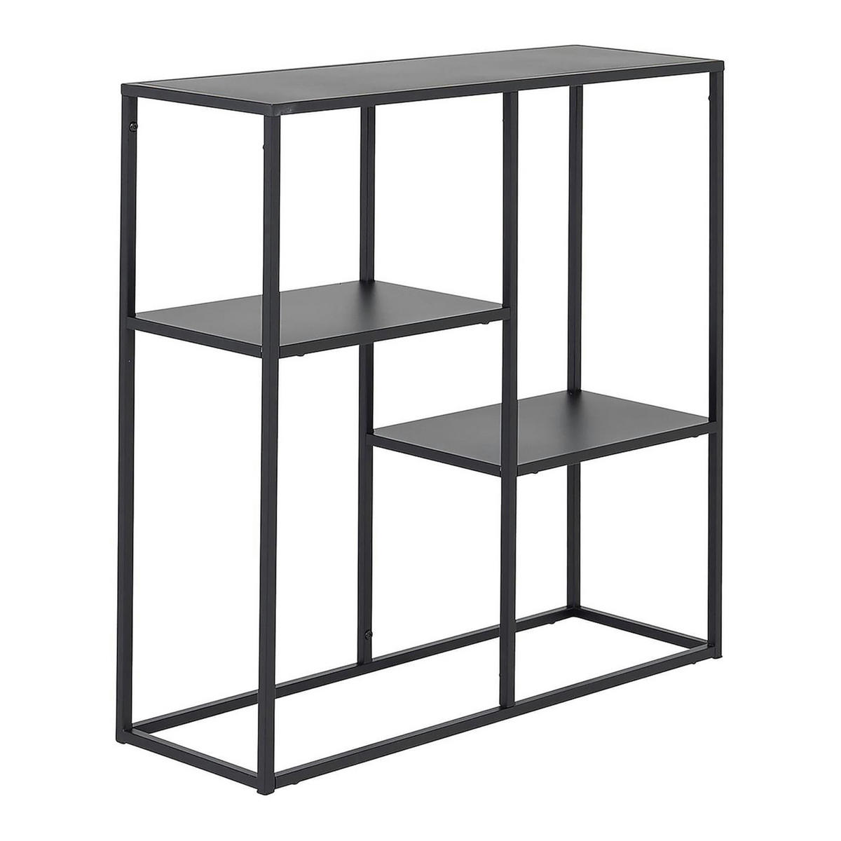 KONSOLENTISCH Strömstad - Schwarz, Metall (26/80/80cm) - [en.casa]