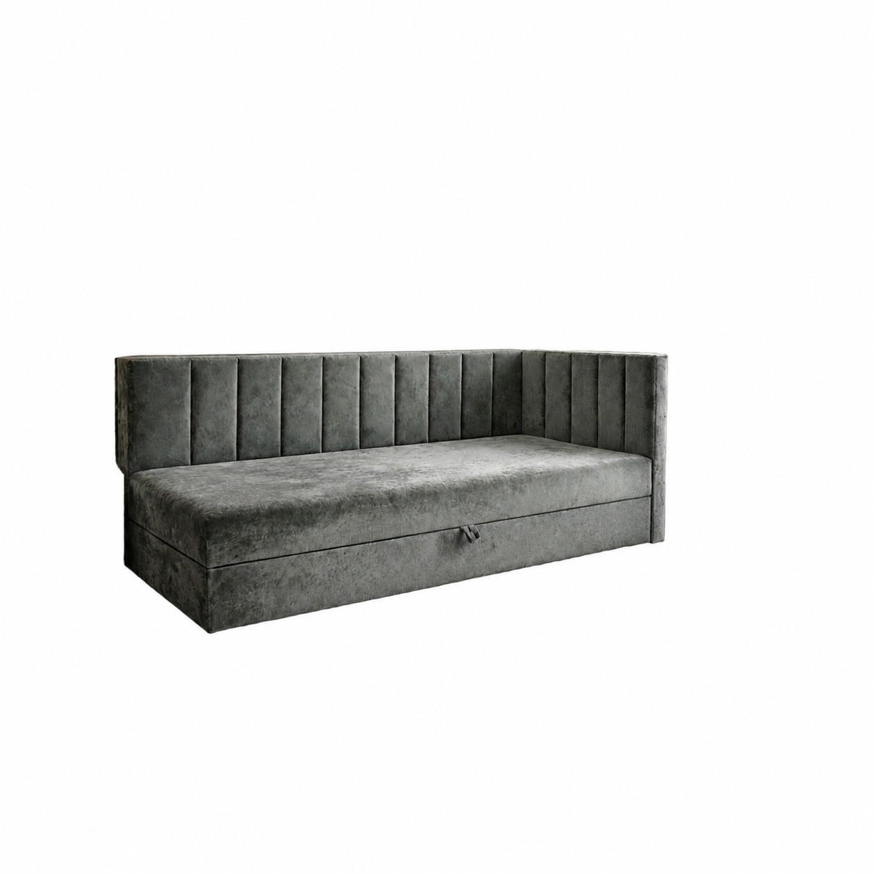 BOXBETT Adelle VIII Schwarz 90x200 cm Rechts - Schwarz, Textil (90/200cm) - B&B Home