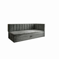 BOXBETT Adelle VIII Schwarz 90x200 cm Rechts - Schwarz, Textil (90/200cm) - B&B Home