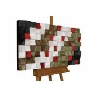 HOLZBILD Grün 102/55 cm - Weiß/Grün, Holz (6.5/55cm) - KUNSTLOFT