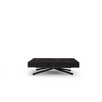 COUCHTISCH SANNA X - Schwarz, Holzwerkstoff/Metall (80/120/27cm) - Meblini
