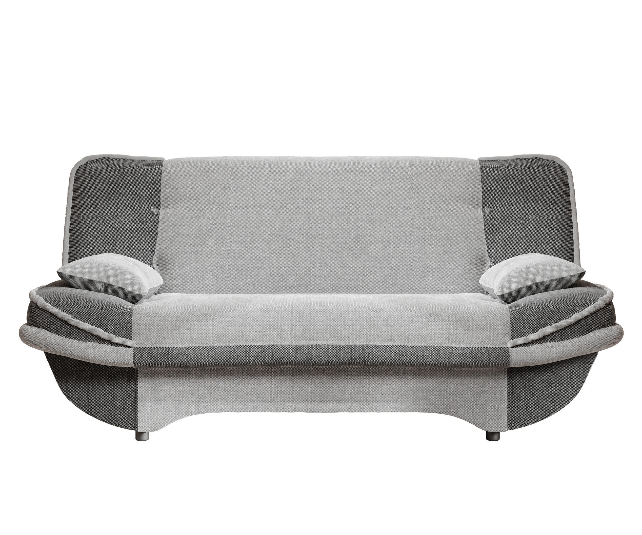 SCHLAFSOFA ORLIN mit Bettkasten Dunkelgrau/Hellgrau - Dunkelgrau, Holzwerkstoff/Kunststoff (200/85/90cm) - Idohome