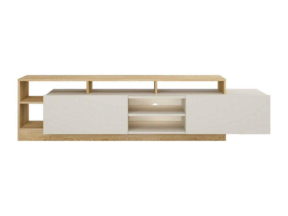 TV-BOARD - 192.4 cm x 43.6 cm - holz - beige, naturfarben hell Idesia - Beige/Naturfarben, Holz (192.4/47.8/43.6cm) - Vente-Unique
