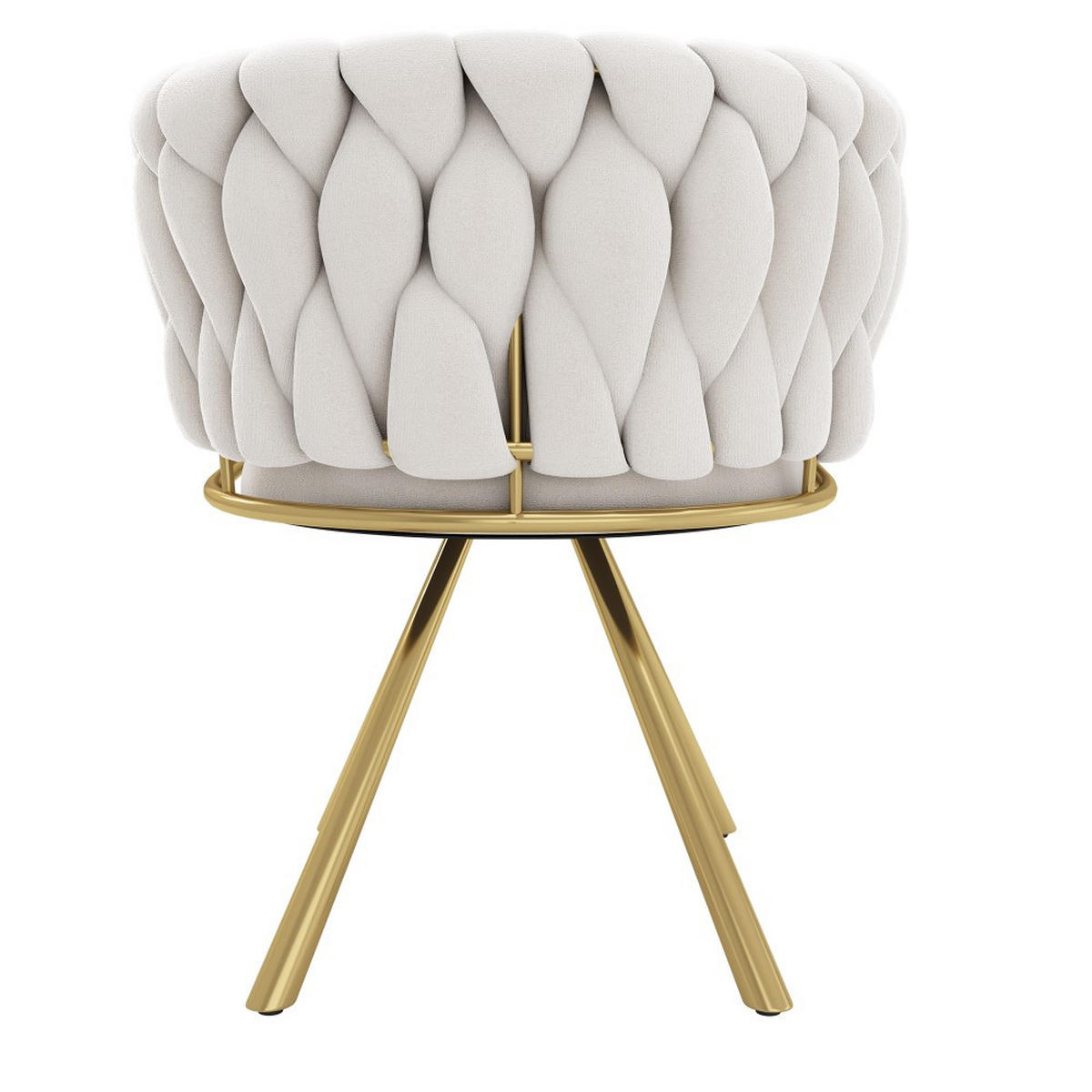 ARMLEHNSTUH 2 Stück in Beige und Gold - Beige, Textil (54/72/59cm) - KOMHTOM