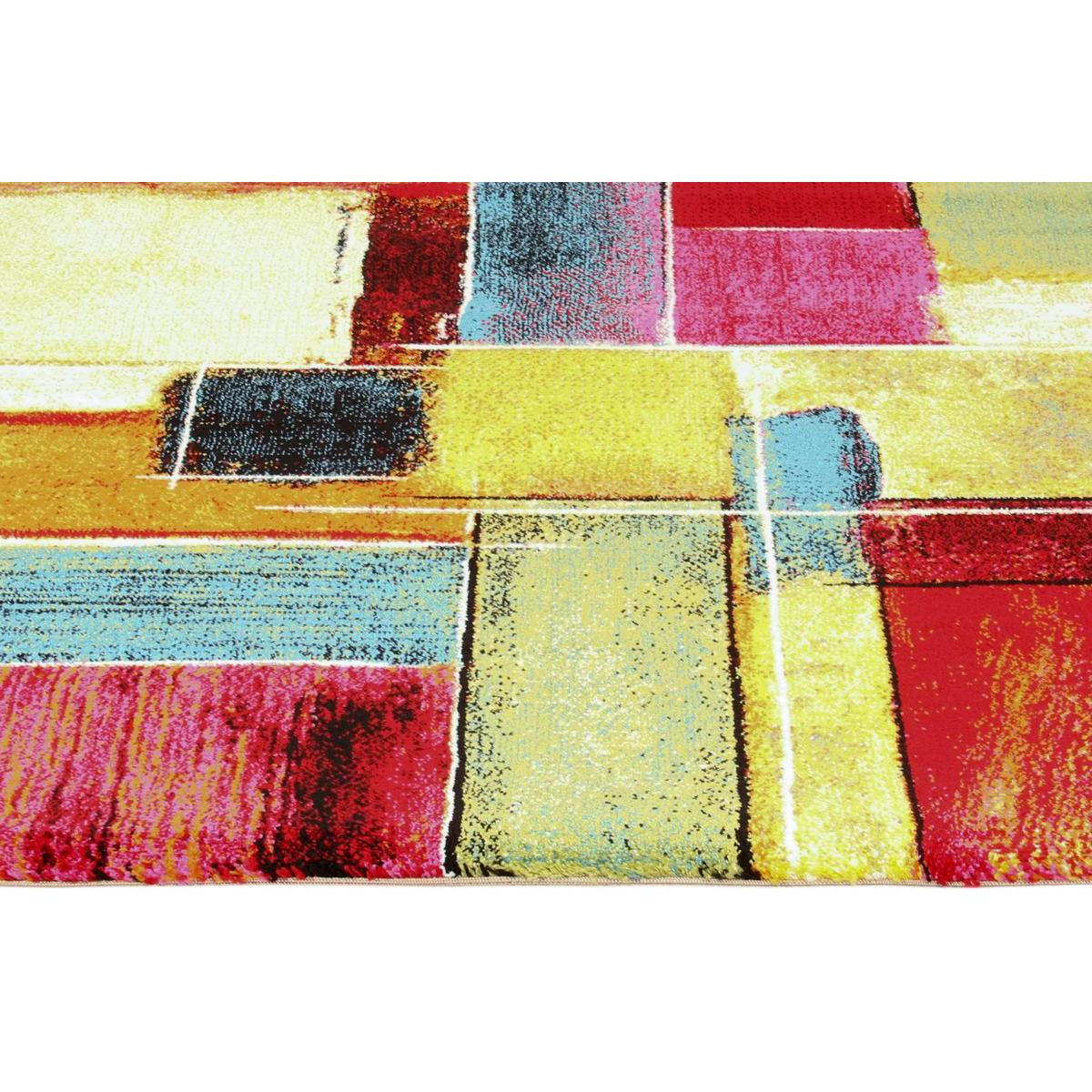 TEPPICH Mehrfarbig Gemustert 160x230 cm CANDY - Rotbraun, Textil (160/230cm) - Miliboo