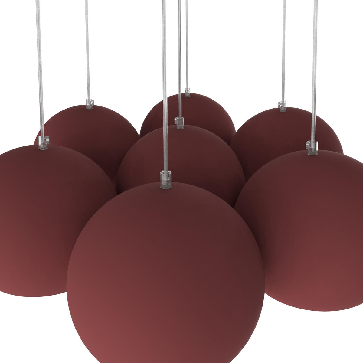 HÄNGELEUCHTE - Rot, Metall (25/25/20cm) - Lumicom