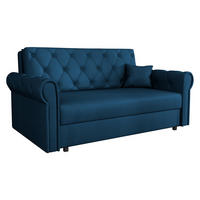 SCHLAFSOFA Viva Roma III - Blau/Schwarz, Holz/Textil (168/85/98cm) - MIRJAN24