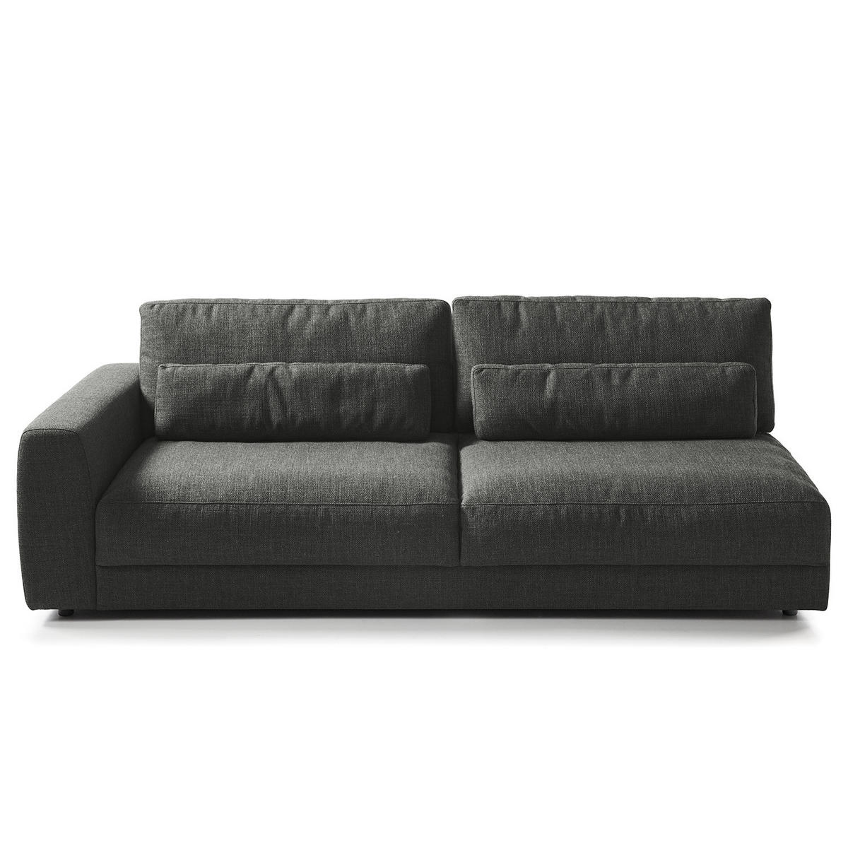 3-SITZER MODULSOFA - Grau, Textil (228/80/117cm) - home24