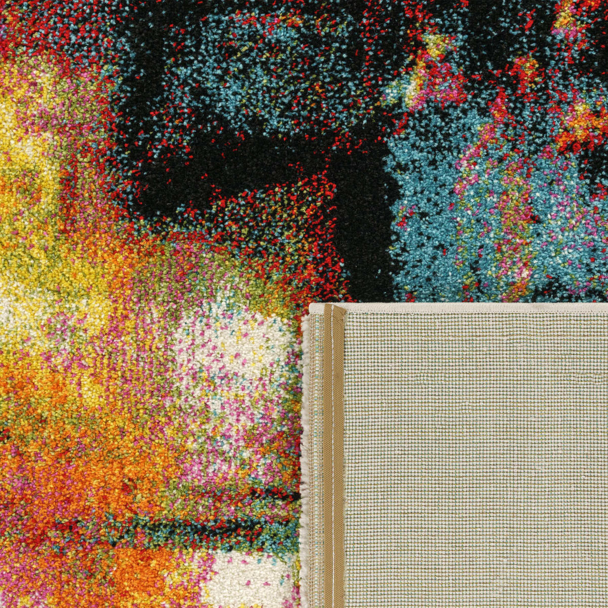 KURZFLOR-TEPPICH CANVAS 752 MEHRFARBIG 200X290 - Multicolor, Kunststoff (200/290cm) - Paco Home