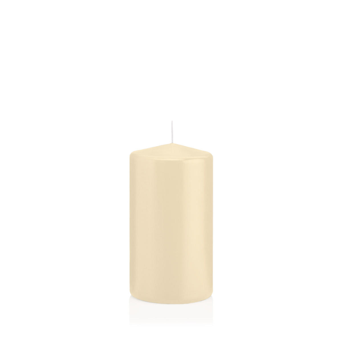 STUMPENKERZEN Bisquit Ø 68 x 130 mm, 12 Stück - Beige, Paraffin (7/13cm) - Wiedemann Kerzen
