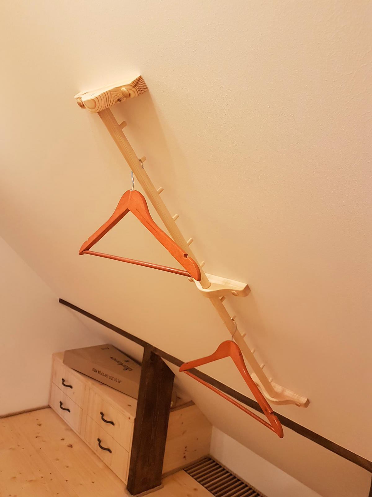 GARDEROBENLEISTE 104 cm - Transparent, Holz (22/6/104cm) - MSL wooden furniture