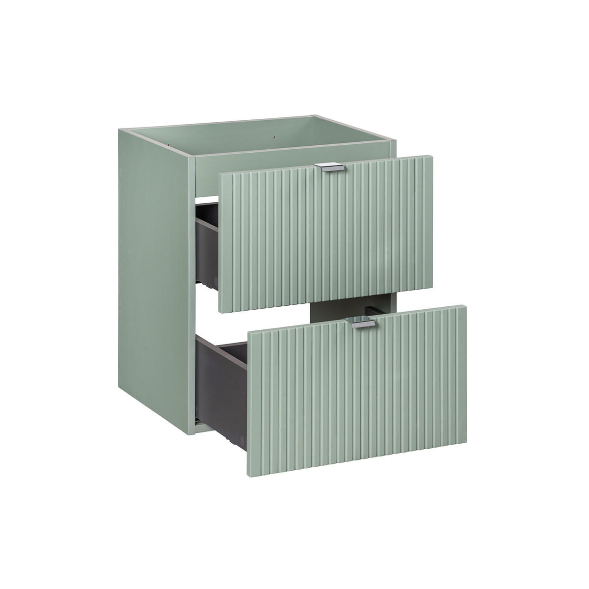 WASCHTISCHUNTERSCHRANK 50cm Jade Grün - Grün, Holzwerkstoff (50/57/40cm) - Petits-meubles