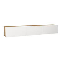 TV-HÄNGESCHRANK - 180cm x 29.5cm - Holzspan - naturfarben hell, weiß - VIKILA - Naturfarben, Holz (180/29.5/29.5cm) - Vente-Unique