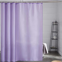 DUSCHVORHANG Textil Lila 200 x 240 cm - Flieder, Textil (200/240cm)