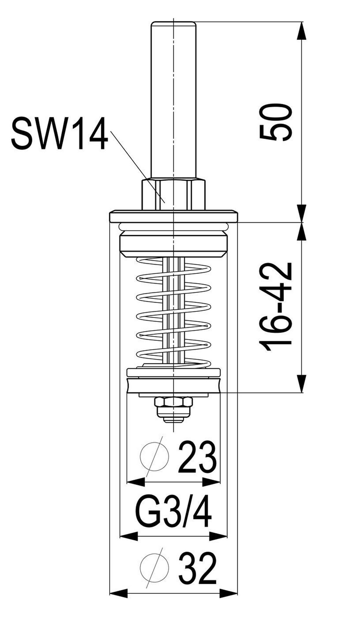 OBERTEIL RUECKFLUSSVERHINDERER DN20,3/4",MESSING,DIN-DVGW - Schwarz, Metall (10/18/30cm) - Schlösser Armaturen