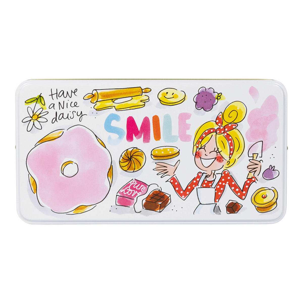 DOSE Lächeln in Bunt - 19,5 x 10,5cm - Multicolor, Metall (10.4/7/19.5cm) - Blond Amsterdam
