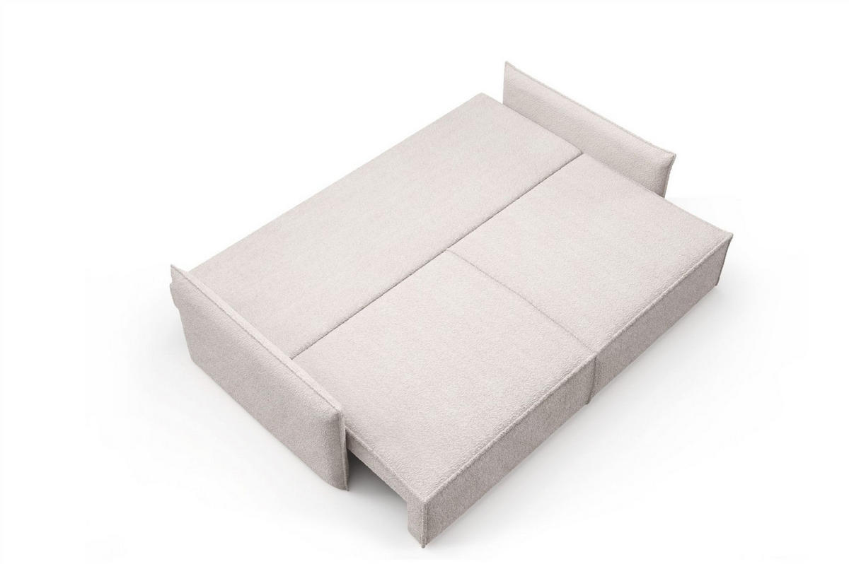 SCHLAFSOFA Lagos - Sandfarben, Holzwerkstoff/Textil (221/70/105cm) - Fun Möbel