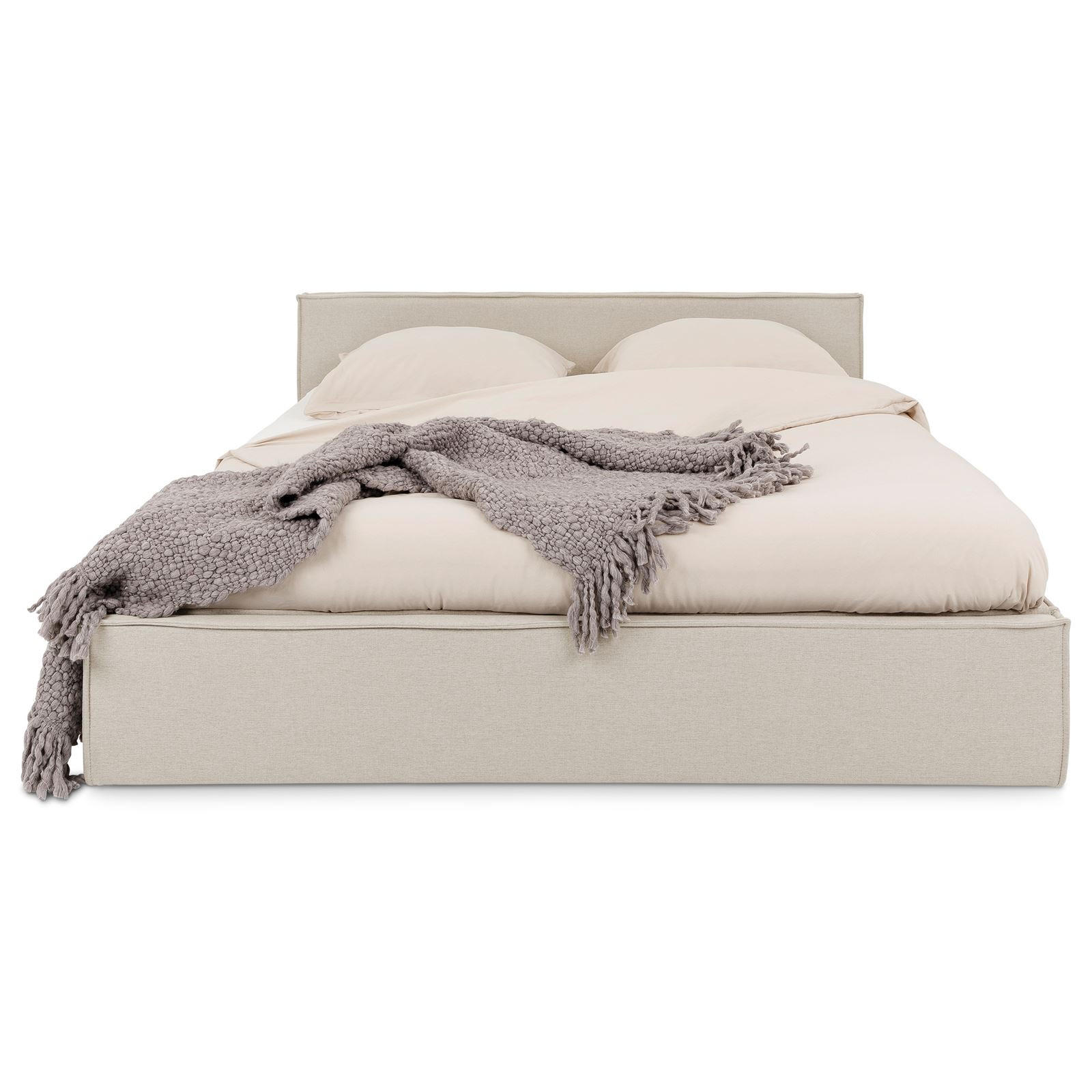 POLSTERBETT PESARO 140X200 CM - Creme, Textil (140/200cm) - IDIMEX