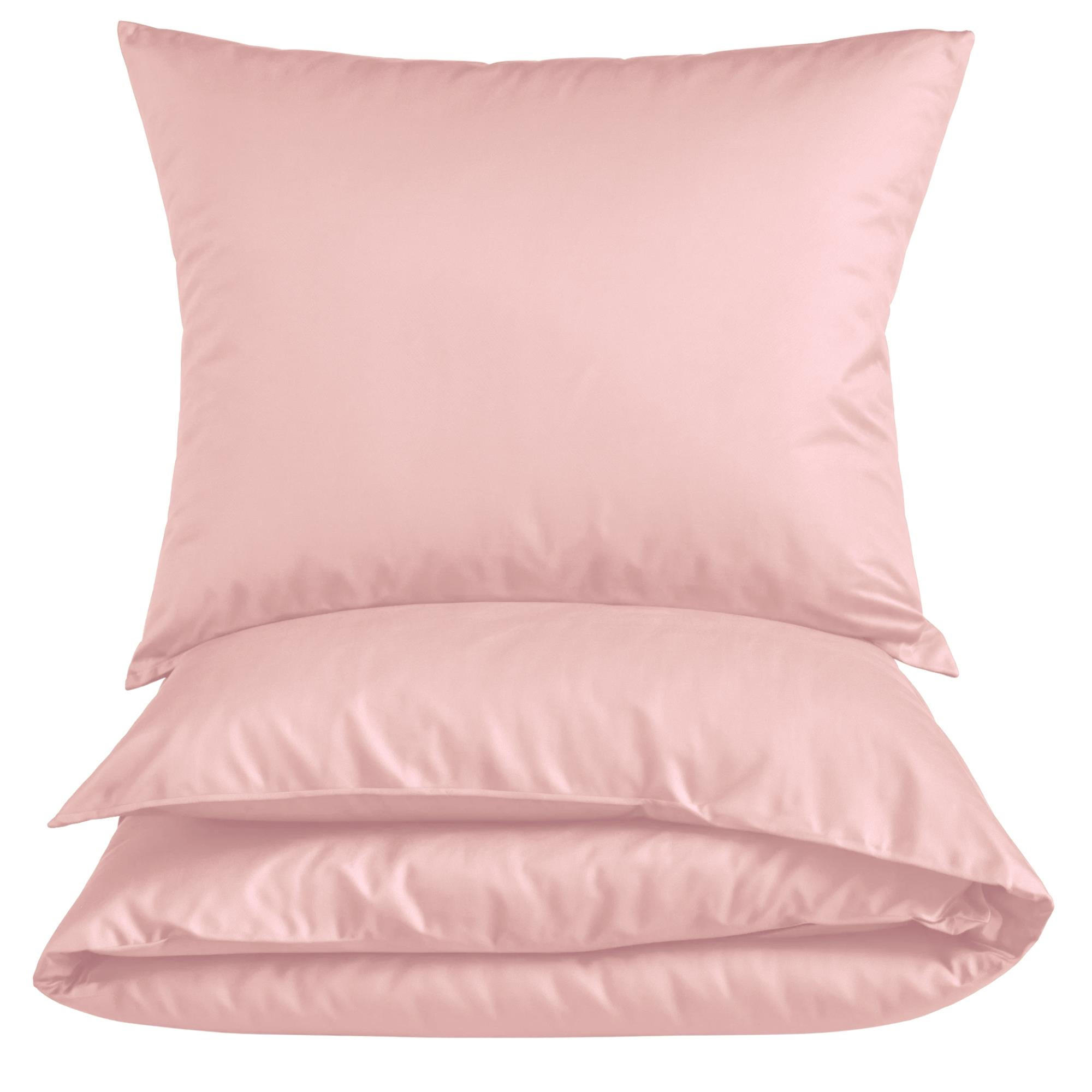 MIKROFASER-BETTWÄSCHE 155x220 cm Rosa - Rosa, Textil (155/220cm) - Carpe Sonno