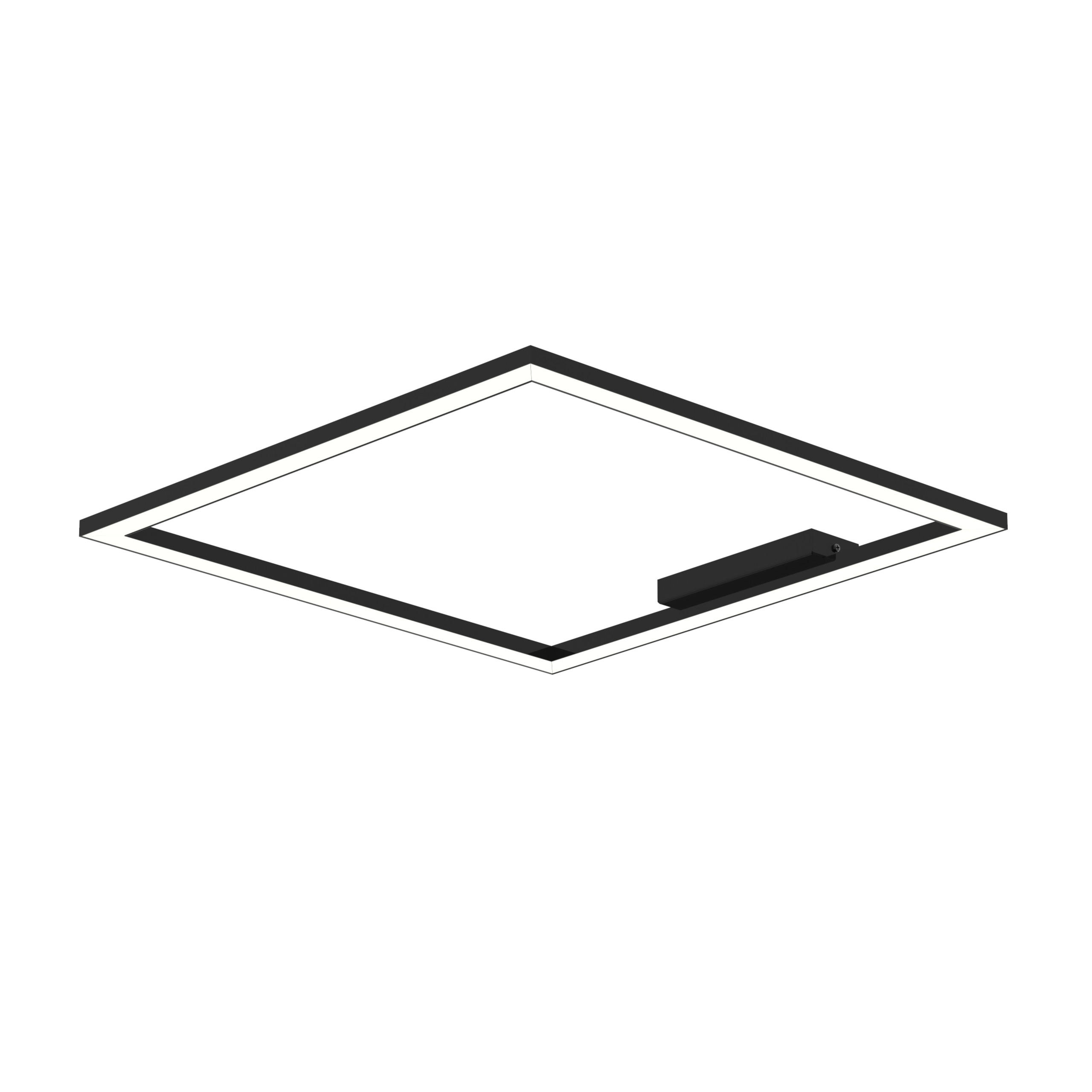 Lumicom Led-Deckenleuchte Schwarz Hochglanz 60x100x60 cm