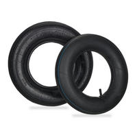 SCHUBKARRENRAD - Schwarz, Kunststoff (40/40/10cm) - Relaxdays