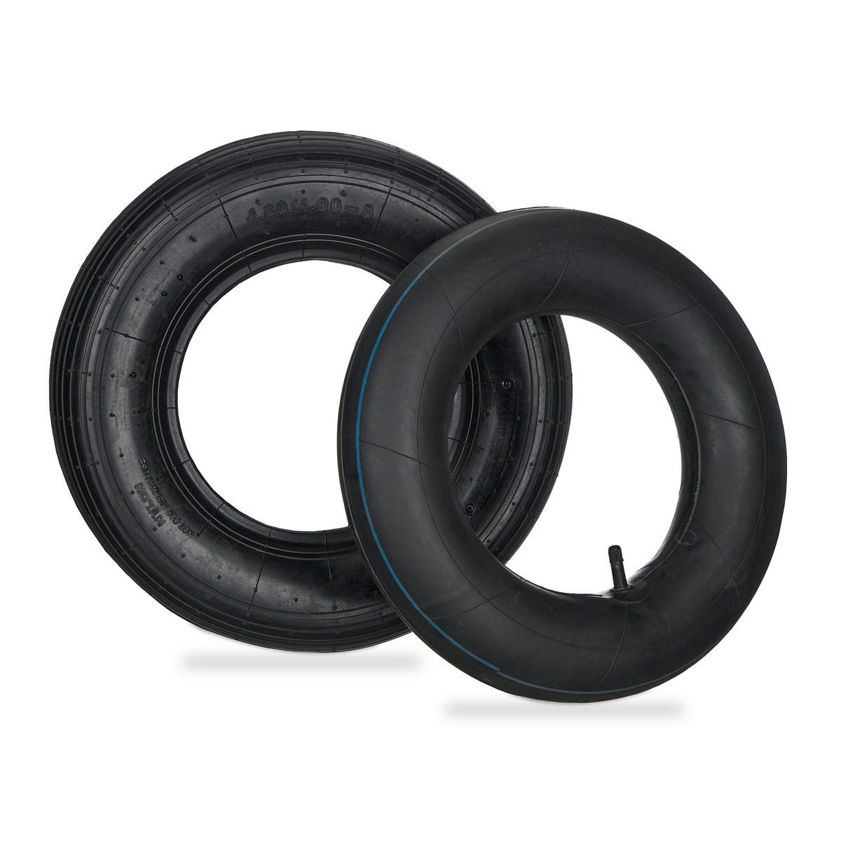 SCHUBKARRENRAD - Schwarz, Kunststoff (40/40/10cm) - Relaxdays